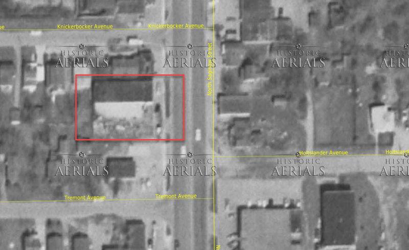 Dixie Theatre - 1967 Aerial
